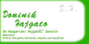 dominik hajgato business card